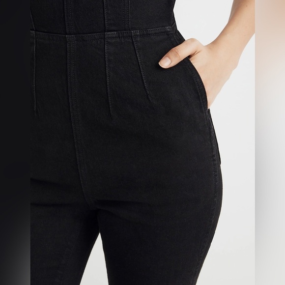 Madewell Denim Flare-Leg Jumpsuit in Bonner Wash - Picture 5 of 16